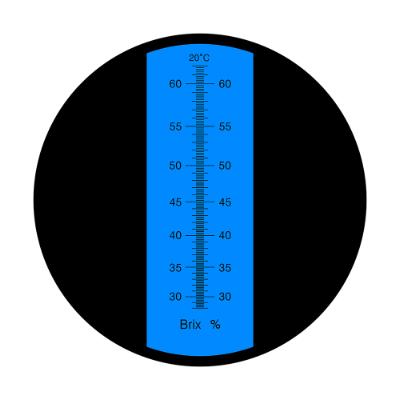 Refraktometer Brix 28-62% med